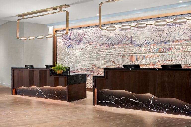 San Antonio Airport Marriott check in area